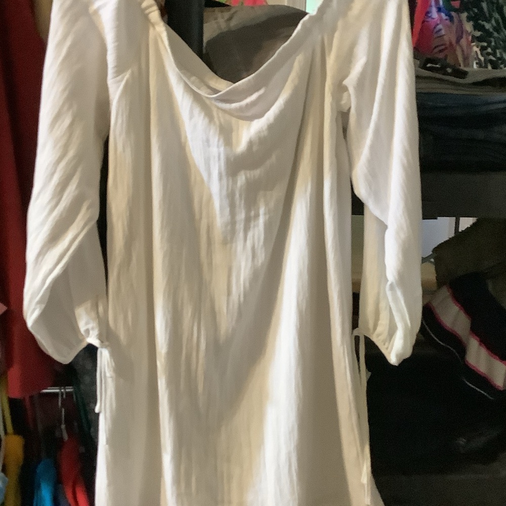 Lilly Pulitzer White tunic, fringe - Picture 6 of 6
